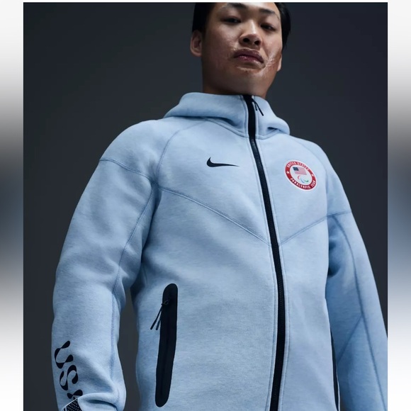 Nike  USA Paralympic Jacket 2024 US Tech Fleece Windrunner Jacket FN1242-441 M - Picture 2 of 4